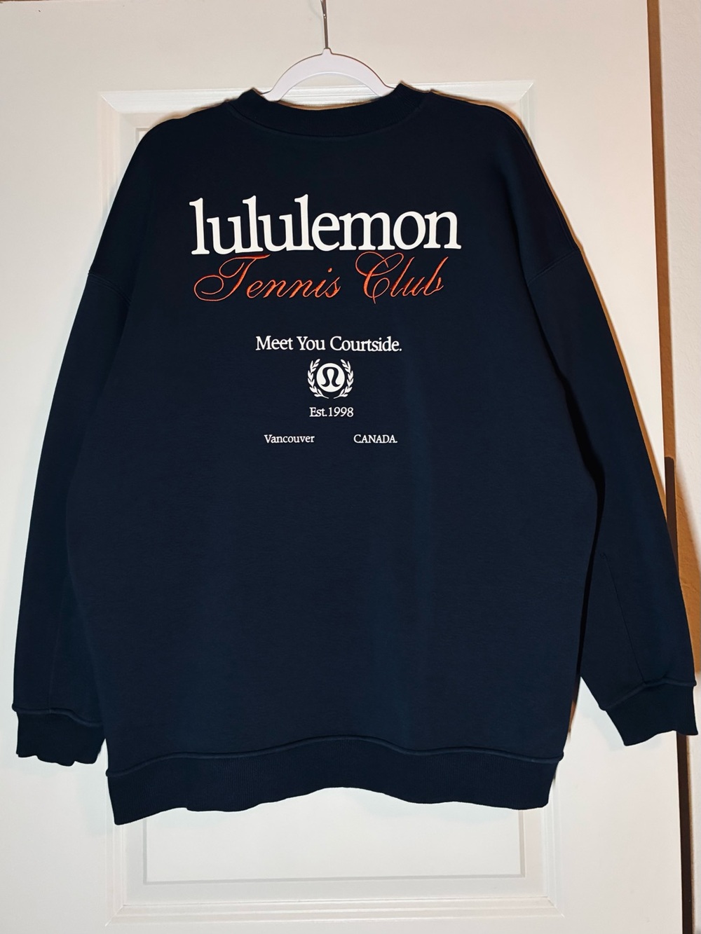 Lululemon Heavyweight Fleece Pullover *Tennis Club
True Navy/White/Firecracker - Picture 7 of 7